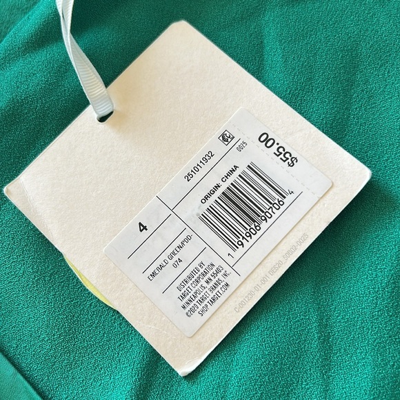 NWT Cushnie X Target Emerald Green Wrap Dress Size 4 - Picture 6 of 14